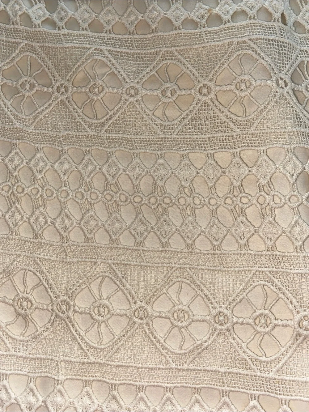 JOE FRESH Cream Crocheted Overlay Skirt